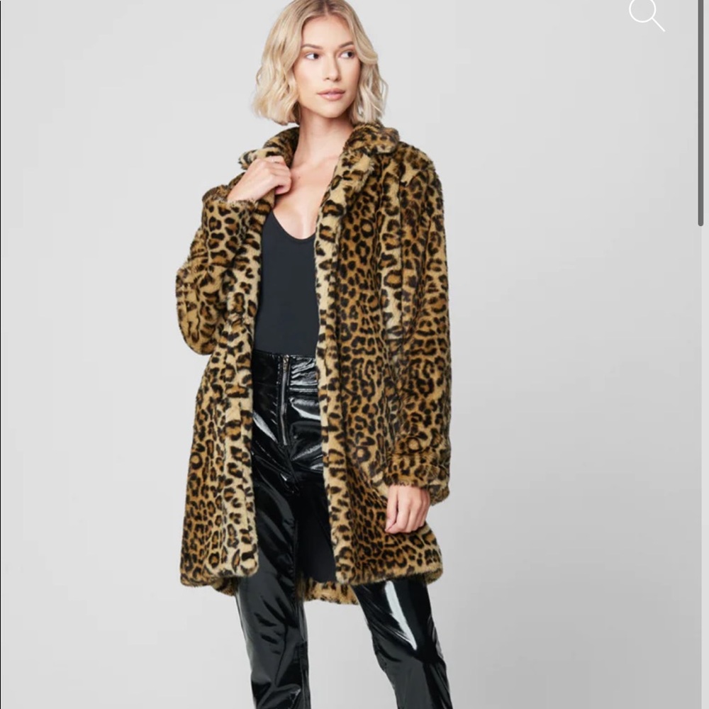 BLANK DENIM NYC - Note to Self FAUX Leopard Jacket XS